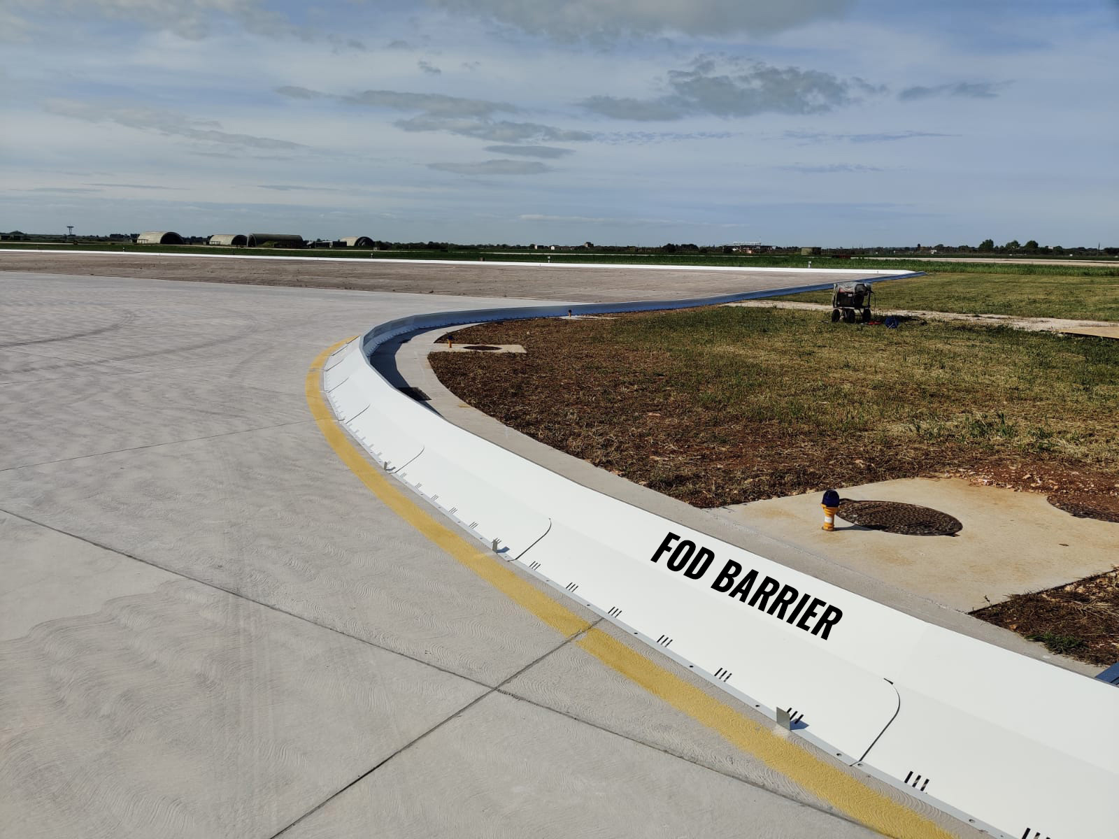 Italian Air Force FOD barrier installation