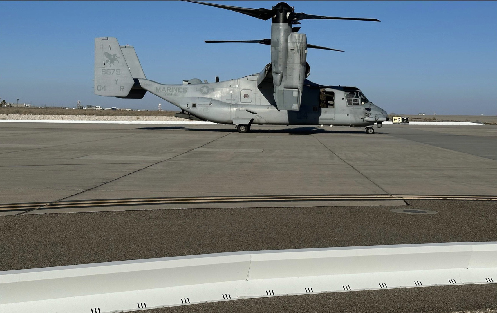 Military FOD prevention barrier installed on tactical airfield runway